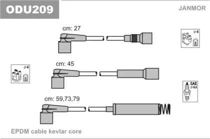 Комплект электропроводки JANMOR ODU209