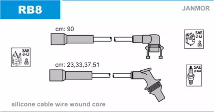 Комплект электропроводки JANMOR RB8