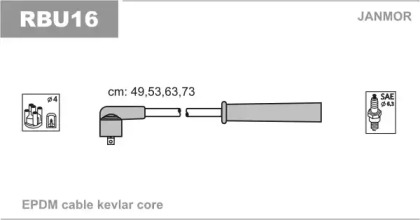 Комплект электропроводки JANMOR RBU16