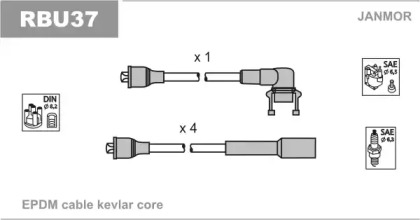 Комплект электропроводки JANMOR RBU37