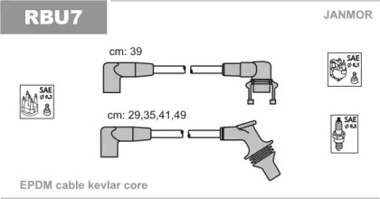 Комплект электропроводки JANMOR RBU7