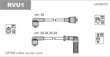 Комплект электропроводки JANMOR RVU1