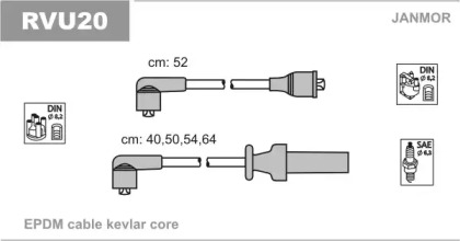 Комплект электропроводки JANMOR RVU20