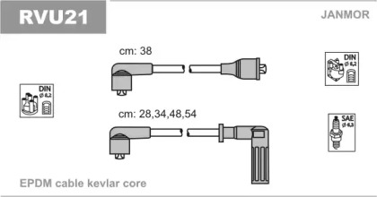 Комплект электропроводки JANMOR RVU21