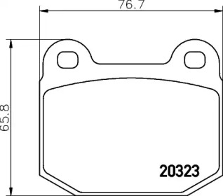 Комплект тормозных колодок TEXTAR 2032301