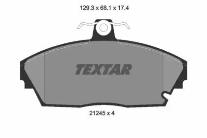 Комплект тормозных колодок TEXTAR 2124502