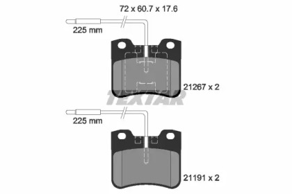 Комплект тормозных колодок TEXTAR 2126702