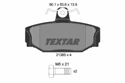 Комплект тормозных колодок TEXTAR 2138501