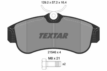 Комплект тормозных колодок TEXTAR 2154601