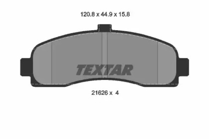 Комплект тормозных колодок TEXTAR 2162601