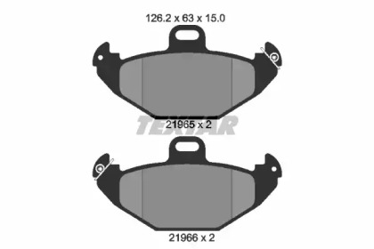 Комплект тормозных колодок TEXTAR 2196502