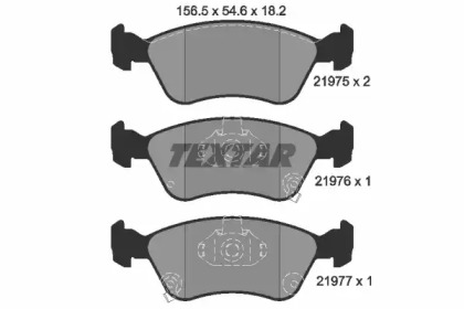 Комплект тормозных колодок TEXTAR 2197502