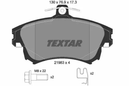 Комплект тормозных колодок TEXTAR 2198302