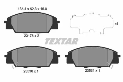 Комплект тормозных колодок TEXTAR 2317801