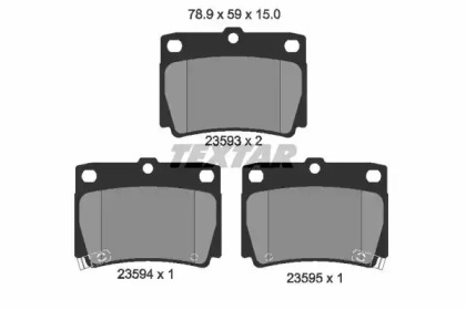Комплект тормозных колодок TEXTAR 2359301