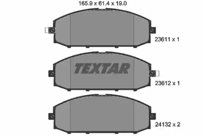 Комплект тормозных колодок TEXTAR 2361101