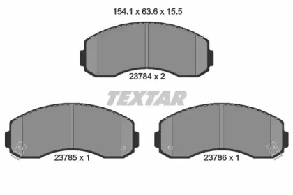 Комплект тормозных колодок TEXTAR 2378401