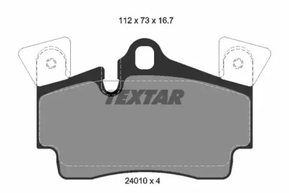 Комплект тормозных колодок TEXTAR 2401001