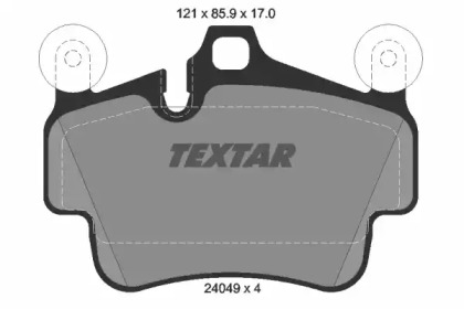 Комплект тормозных колодок TEXTAR 2404901