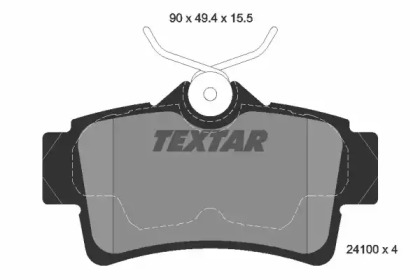 Комплект тормозных колодок TEXTAR 2410001