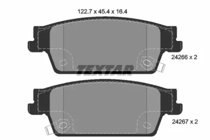 Комплект тормозных колодок TEXTAR 2426601