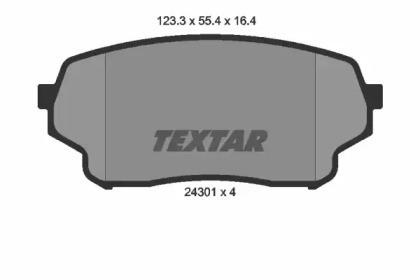 Комплект тормозных колодок TEXTAR 2430101