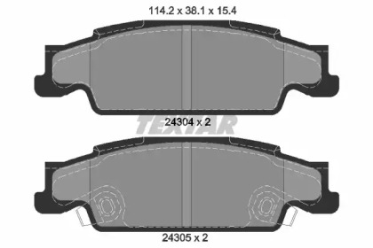 Комплект тормозных колодок TEXTAR 2430401