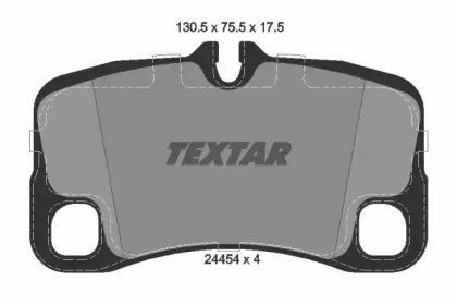 Комплект тормозных колодок TEXTAR 2445401