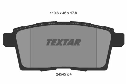 Комплект тормозных колодок TEXTAR 2454501