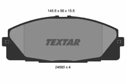 Комплект тормозных колодок TEXTAR 2468001