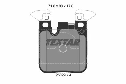 Комплект тормозных колодок TEXTAR 2502902