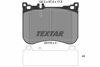 Комплект тормозных колодок TEXTAR 2517903