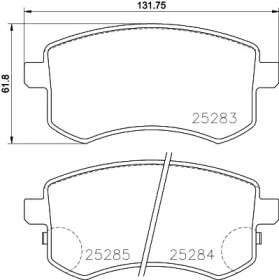 Комплект тормозных колодок TEXTAR 2528301