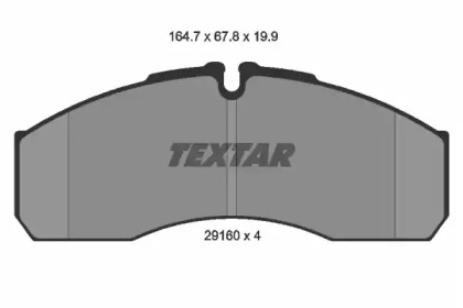 Комплект тормозных колодок TEXTAR 2916002