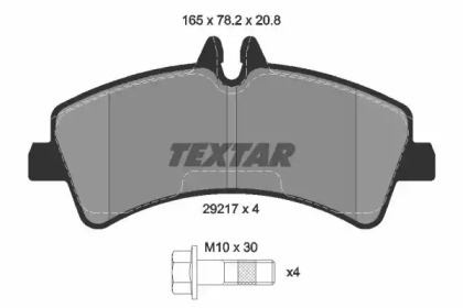 Комплект тормозных колодок TEXTAR 2921702