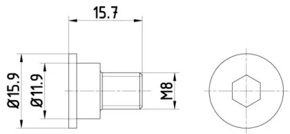 Болт TEXTAR TPM0003