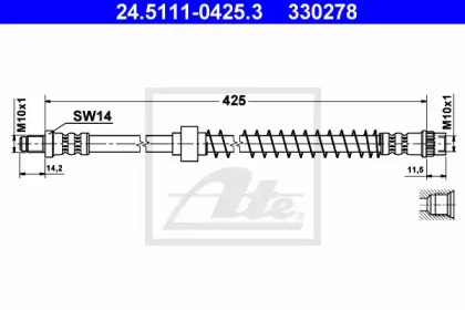 Шлангопровод ATE 24.5111-0425.3