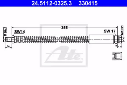 Шлангопровод ATE 24.5112-0325.3