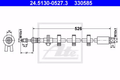 Шлангопровод ATE 24.5130-0527.3