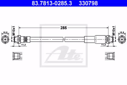 Шлангопровод ATE 83.7813-0285.3