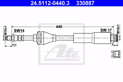 Шлангопровод ATE 24.5112-0440.3