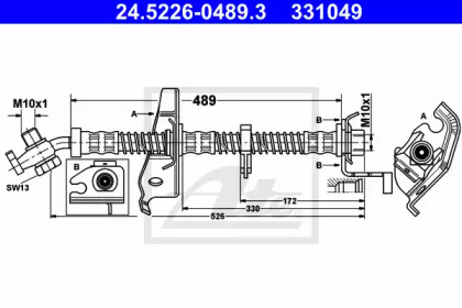 Шлангопровод ATE 24.5226-0489.3