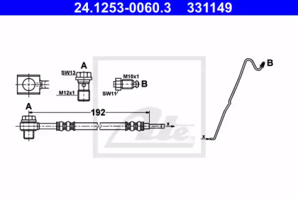 Шлангопровод ATE 24.1253-0060.3