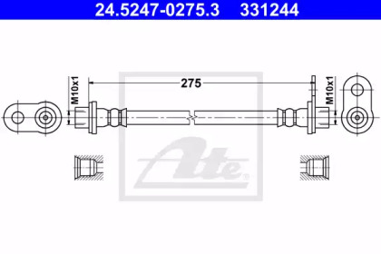 Шлангопровод ATE 24.5247-0275.3