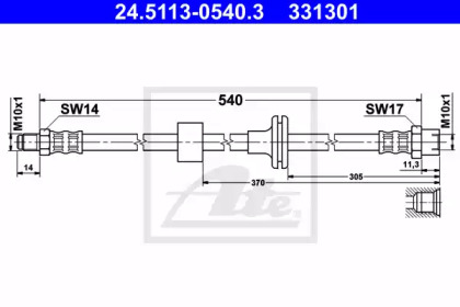 Шлангопровод ATE 24.5113-0540.3