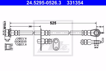 Шлангопровод ATE 24.5295-0526.3