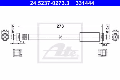 Шлангопровод ATE 24.5237-0273.3