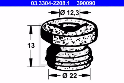 Пробка ATE 03.3304-2208.1