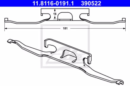 Пружина ATE 11.8116-0191.1