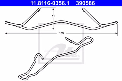 Пружина ATE 11.8116-0356.1